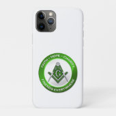 Masonic iPhone/iPad Case Green (Rückseite)