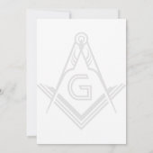 Masonic Jährliche Einladung von Offizieren (Rückseite)