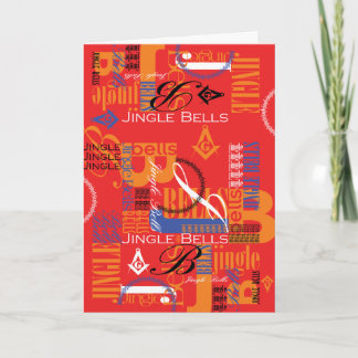 Masonic Jingle Bells Feiertagskarte