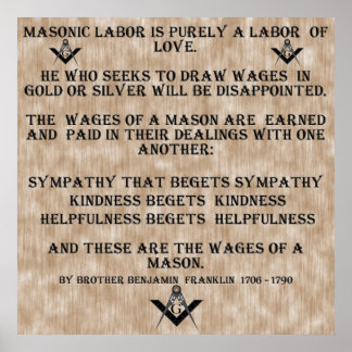 Masonic Labour Poster