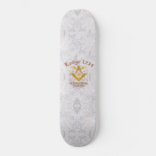 Masonic Lodge Behaltend Tradition Skateboard