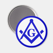 Masonic Lodge Magnet (Vorderseite/Rückseite)