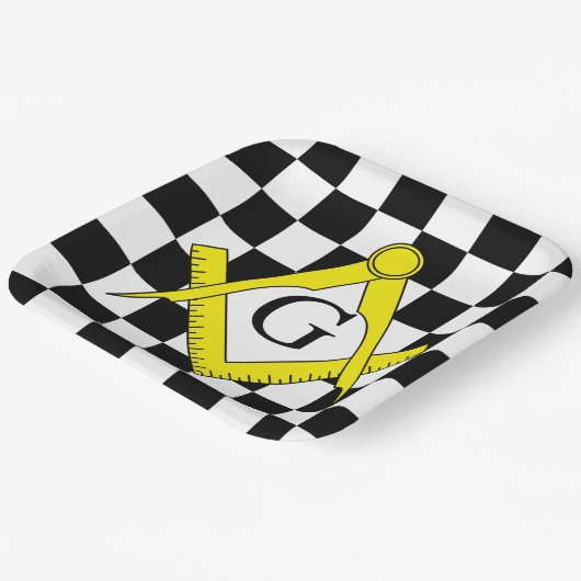 Masonic Lodge Paper-Teller Pappteller (Gewinkelt)