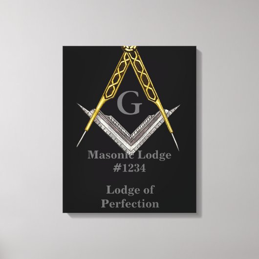 Masonic Lodge Wall Hanging Leinwanddruck (Vorderseite)