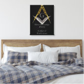Masonic Lodge Wall Hanging Leinwanddruck (Insitu (Schlafzimmer))