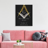 Masonic Lodge Wall Hanging Leinwanddruck (Insitu (Wohnzimmer))