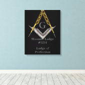 Masonic Lodge Wall Hanging Leinwanddruck (Insitu (Holzboden))