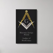 Masonic Lodge Wall Hanging Leinwanddruck (Vorderseite)