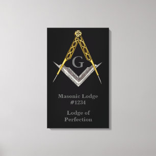 Masonic Lodge Wall Hanging Leinwanddruck