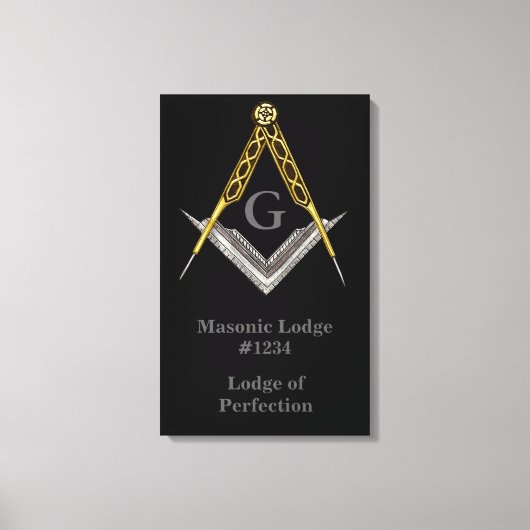 Masonic Lodge Wall Hanging Leinwanddruck (Vorderseite)
