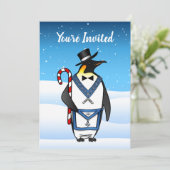 Masonic Lodge Weihnachts-Party Einladungen (Stehend Vorderseite)