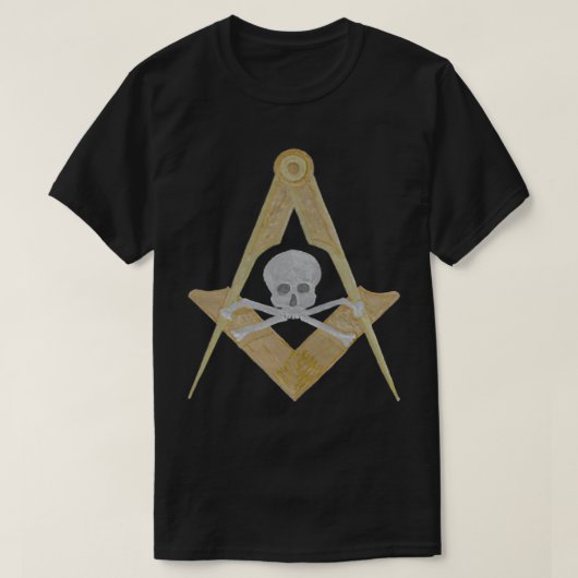 Masonic lodges Symbol Compass, Winkel und  T-Shirt (Design vorne)