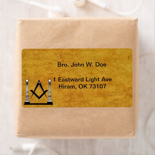 Masonic Mailing Label (Insitu)