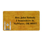 Masonic Mailing Labels (Vorne)