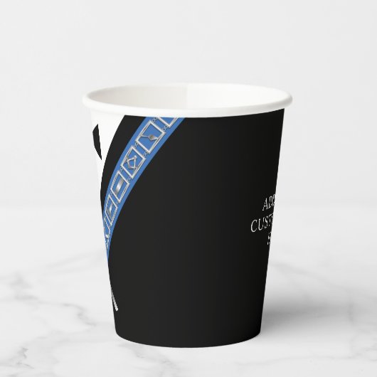 Masonic Masters Jewel Tux Template Freemason Party Pappbecher (Links)