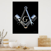 Masonic Mechanic Poster (Küche)