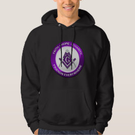 Masonic Men's Hoodie Purple