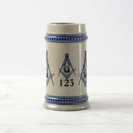 Masonic Minds (blau) Bierglas (Mittel)