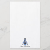 Masonic Minds (blau) Briefpapier (Vorderseite)