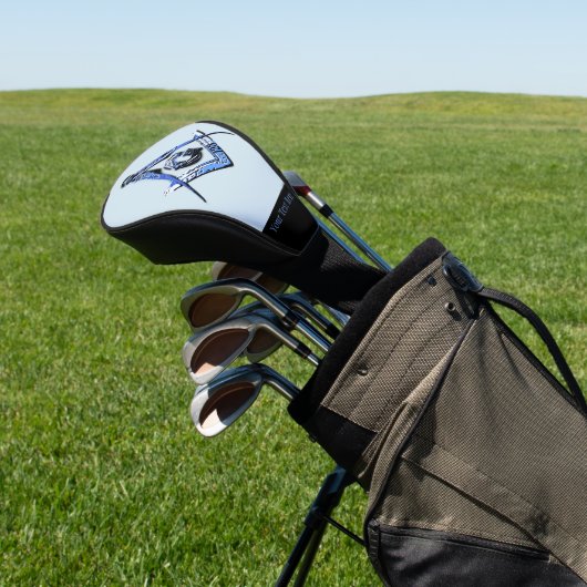 Masonic Minds (blau) Golf Headcover (In SItu)