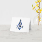 Masonic Minds (blau) Karte (Gelbe Blume)