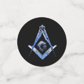 Masonic Minds (blau) Konfetti (Klein Vorderseite)