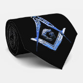 Masonic Minds (blau) Krawatte (Gerollt)
