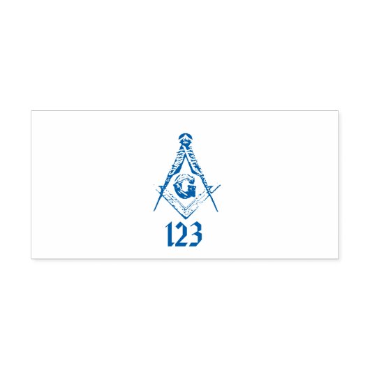 Masonic Minds (blau) Permastempel (Design)