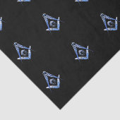 Masonic Minds (blau) Seidenpapier (Ausschnitt)