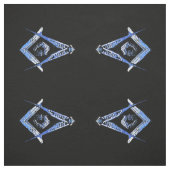 Masonic Minds (blau) Stoff (Muster)