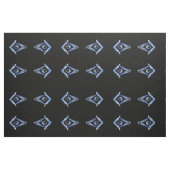 Masonic Minds (blau) Stoff (Fat Quarter (45,7 x 55,9 cm))