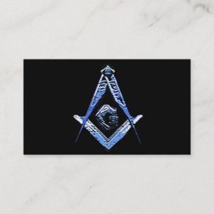 Masonic Minds (blau) Visitenkarte
