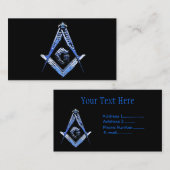 Masonic Minds (blau) Visitenkarte (Vorne/Hinten)