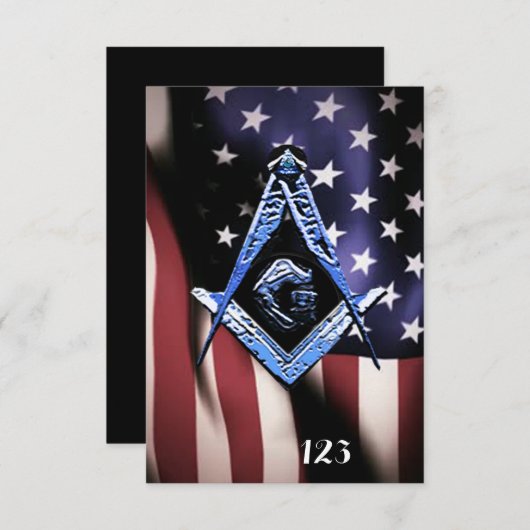 Masonic Minds (BlueUSA) Einladung (Vorne/Hinten)
