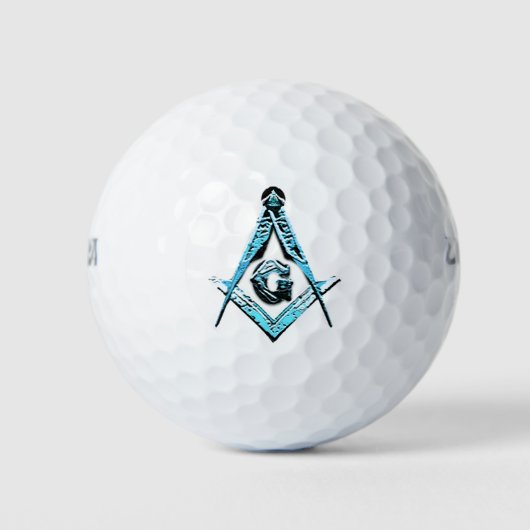 Masonic Minds (BrightBlue) Golfball (Vorderseite)