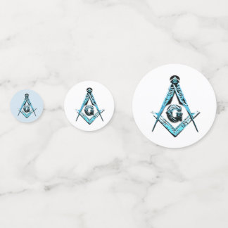 Masonic Minds (BrightBlue) Konfetti