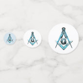 Masonic Minds (BrightBlue) Konfetti (Vorderseiten)