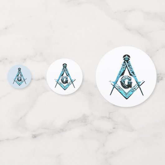 Masonic Minds (BrightBlue) Konfetti (Vorderseiten)