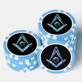 Masonic Minds (BrightBlue) Pokerchips (Stapel)