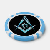 Masonic Minds (BrightBlue) Pokerchips (Einzeln)