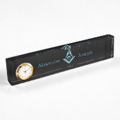 Masonic Minds (BrightLightBlue) Namensplakette