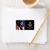 Masonic Minds (gelblich) Adressaufkleber (Insitu)