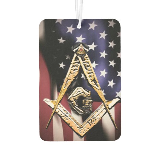 Masonic Minds (gelblich) USA Autolufterfrischer (Rückseite)
