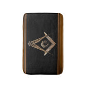 Masonic Minds (Golden) Badematte (Vorderseite Vertikal)