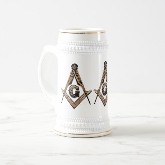 Masonic Minds (Golden) Bierglas (Vorderseite Links)
