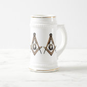 Masonic Minds (Golden) Bierglas (VorderseiteRechts)