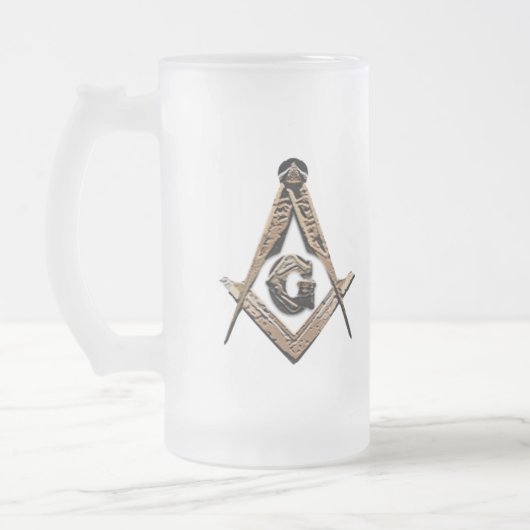 Masonic Minds (Golden) Mattglas Bierglas (Links)