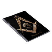 Masonic Minds (Golden) Notizblock (Rechte Seite)