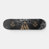Masonic Minds (Golden) Skateboard (Horizontal)