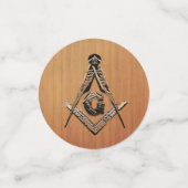 Masonic Minds (Golden Wooded) Konfetti (Klein Vorderseite)